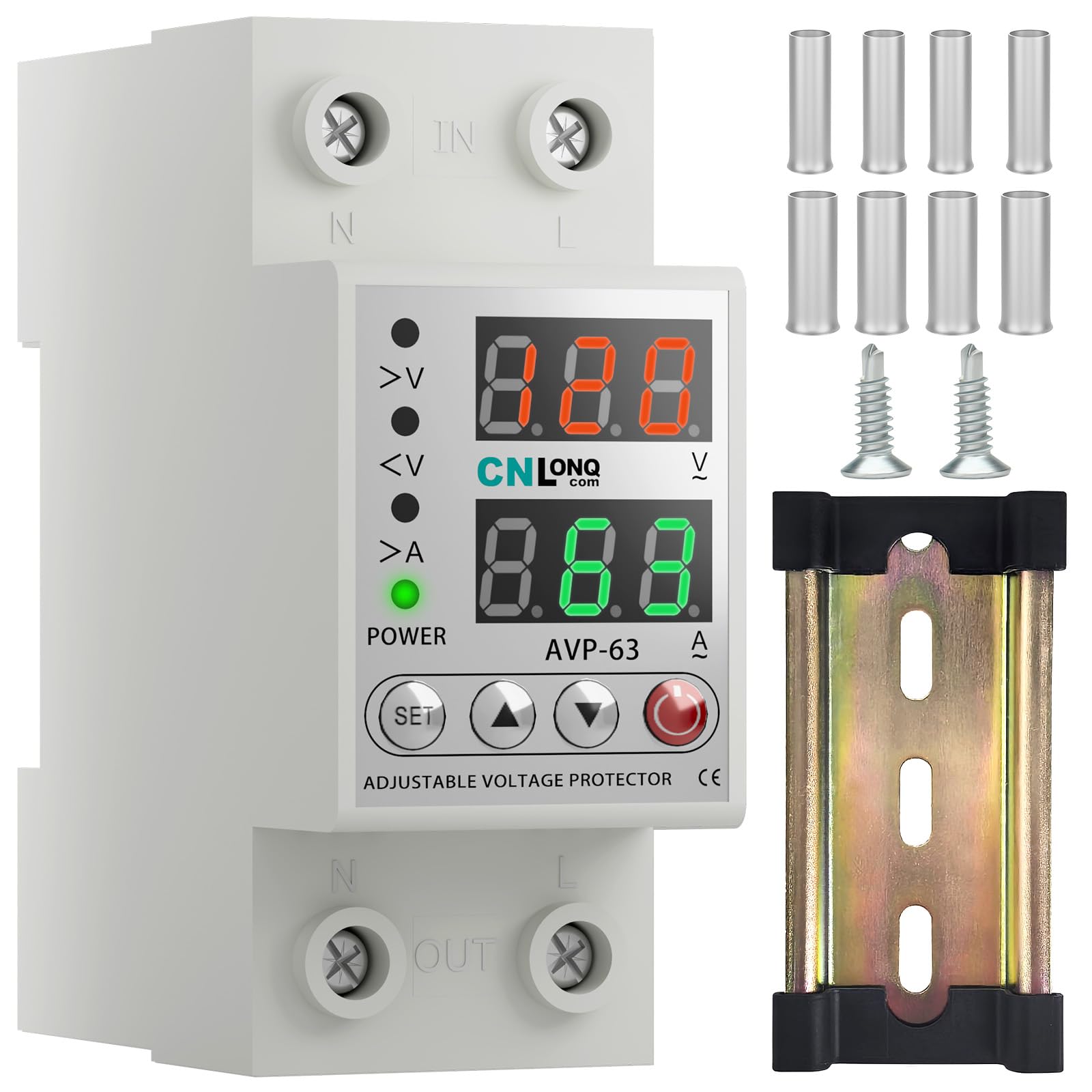 Disjoncteur intelligent réglable CNLONQ protection tension AC