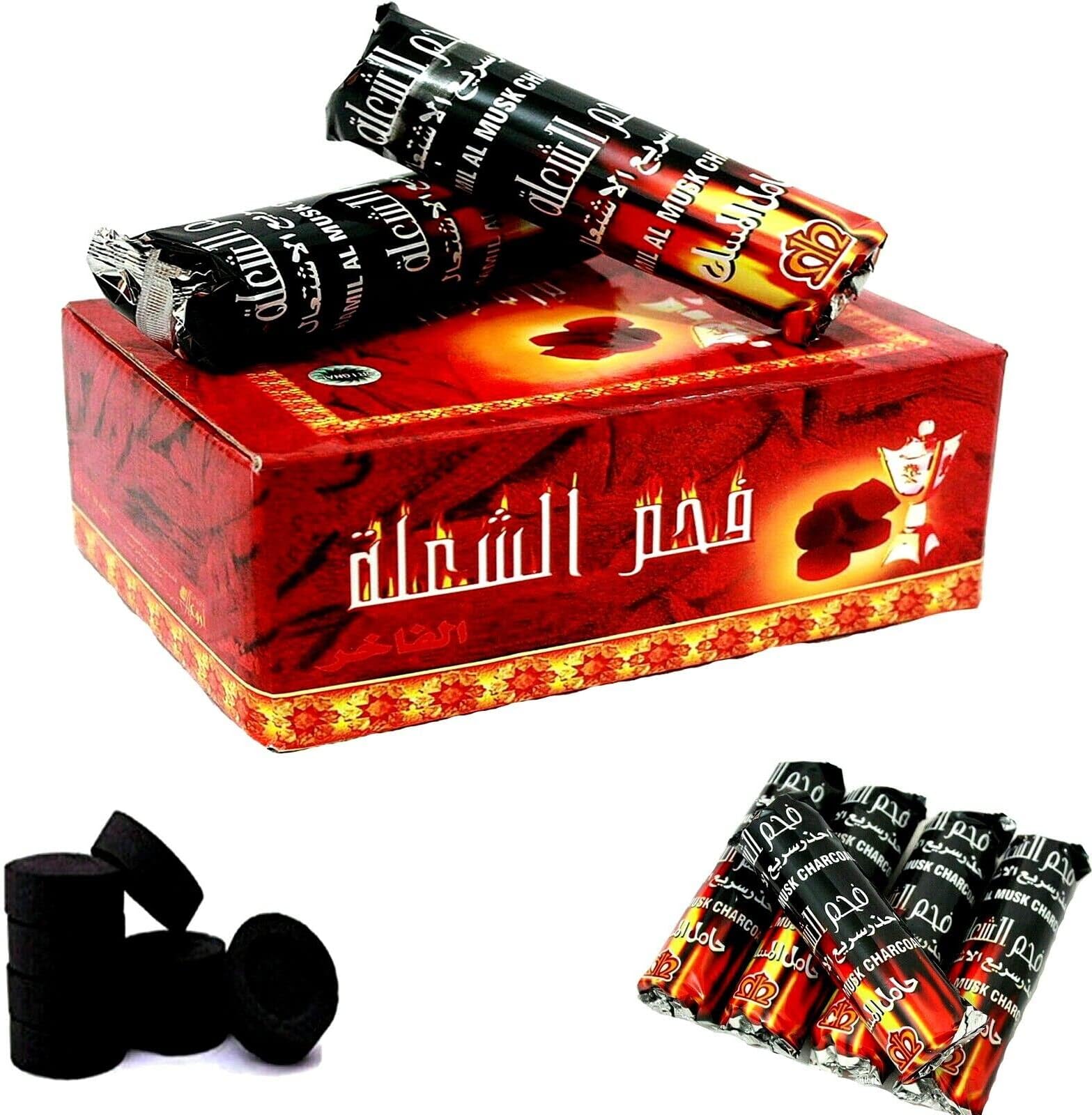 InfinitAu Charcoal Tablets for Burning Dhoop/Frankincense (Pack of 5 (50 DISC))