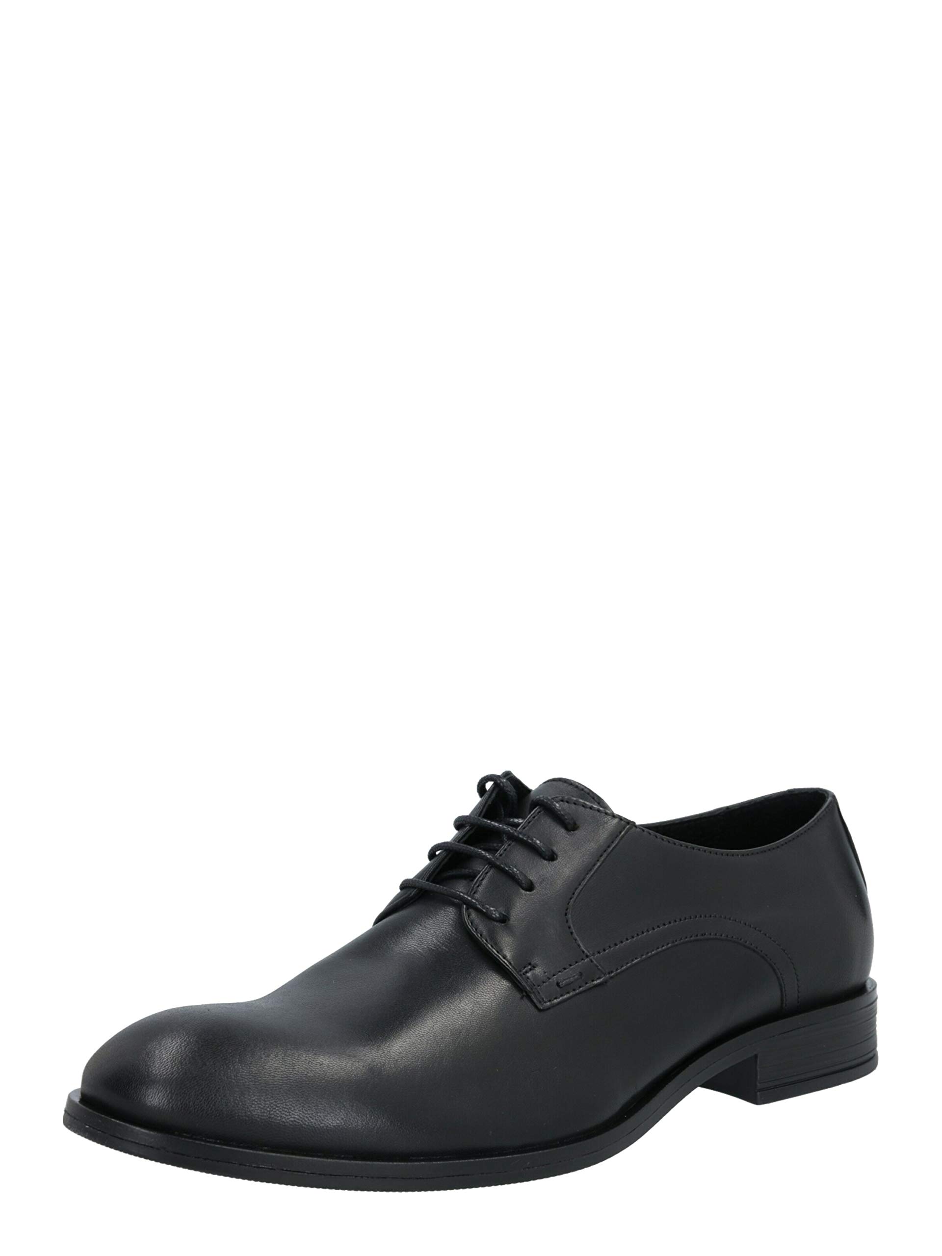 Bianco Men's Biabyron Leather Derby Oxford, Black 6, 13.5 UK