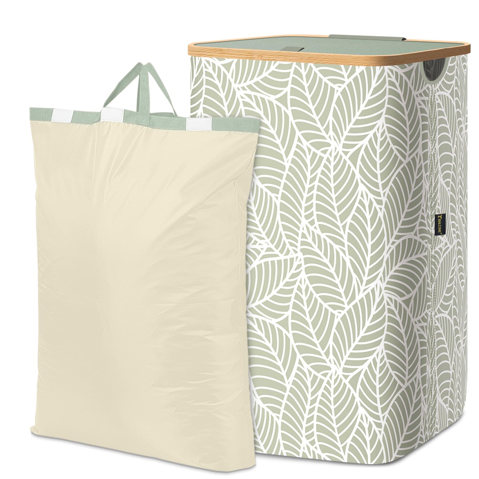 BALEINE 70L Laundry Hamper with Lid, Large Laundry Basket Bin
