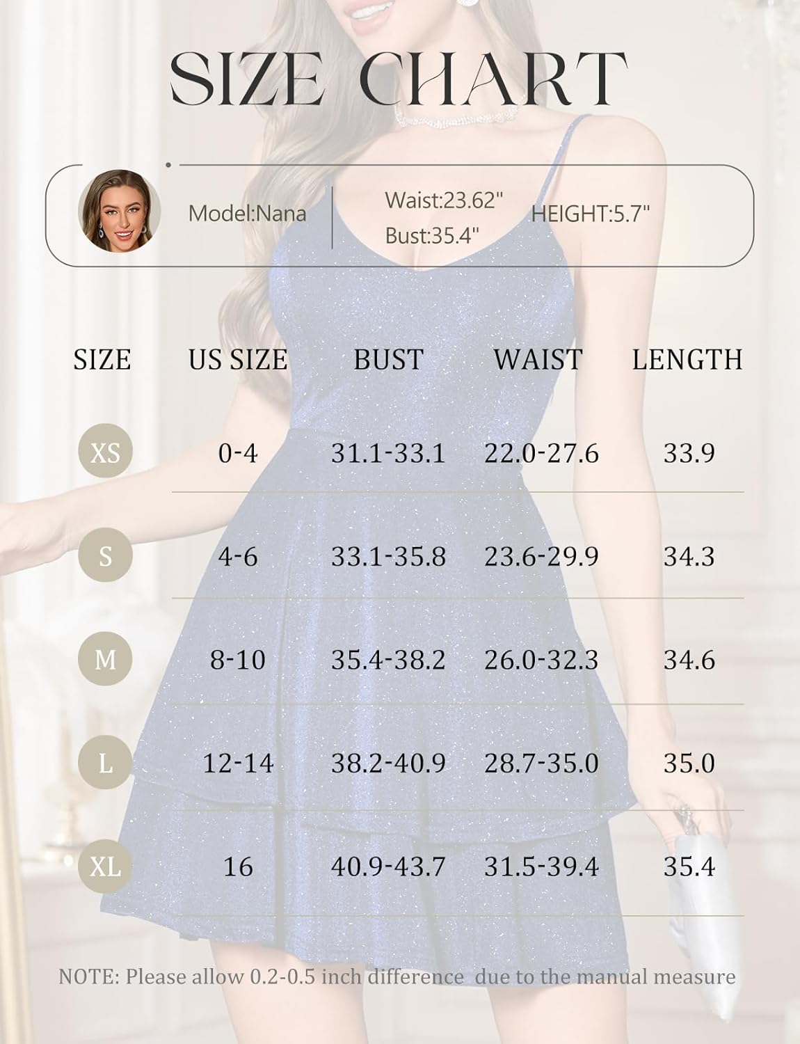 Bbonlinedress Women Sparkly Homecoming Dress for Teens Short Cocktail Prom Glitter Night Club Tie Back Spaghetti Straps Dress - Image 6