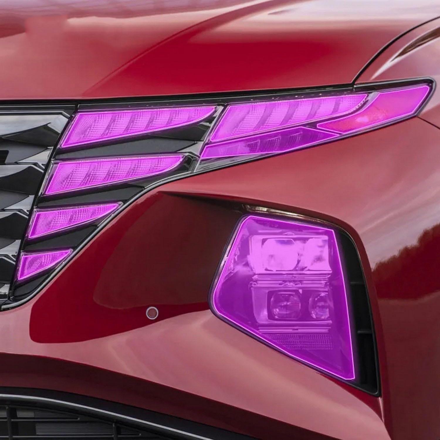 Samlng Transparent Car Front Light Film For Hyundai For Tucson 2021-2023 Car Exterior Film Tpu Ppf Headlamps Protective Film Anti Scratch Repair Membrane Smoked Headlight