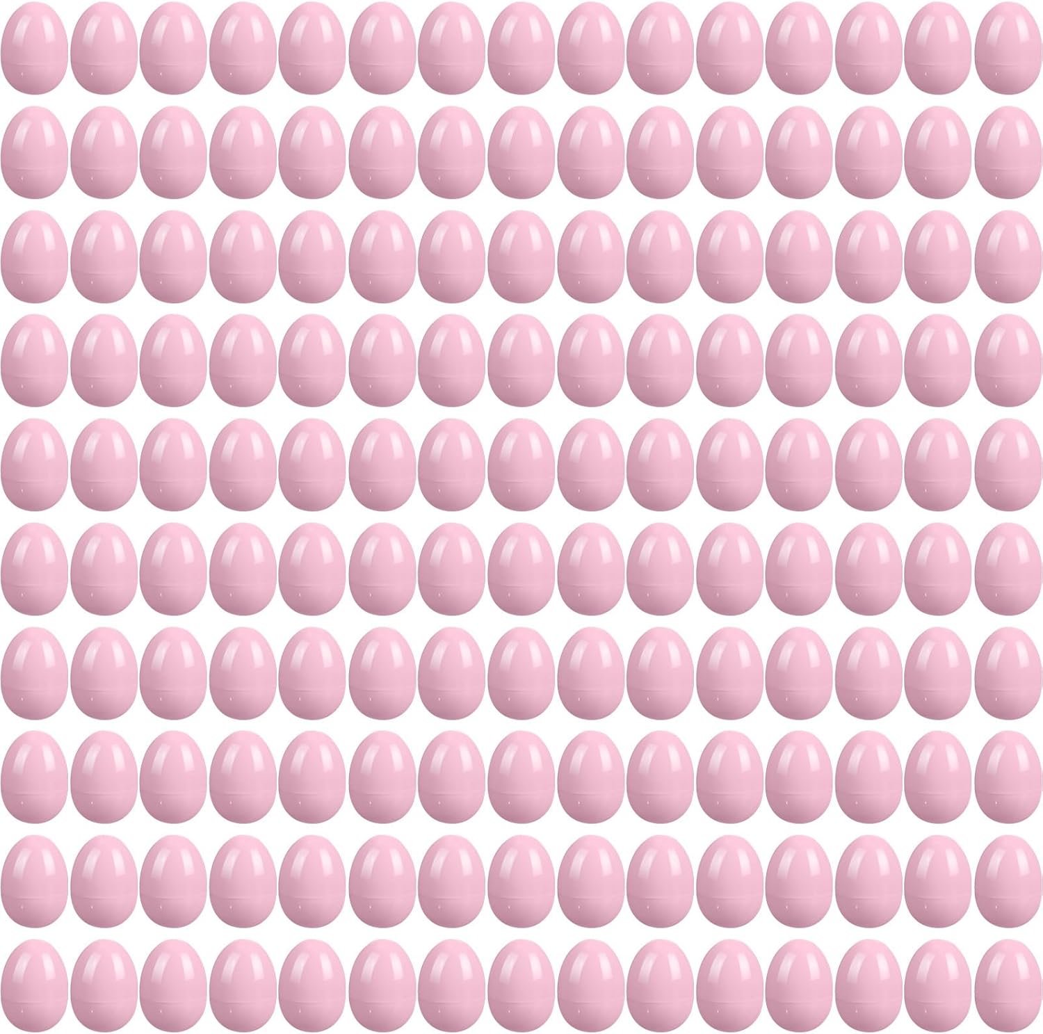 150 Pcs Easter Eggs Plastic Fillable Easter Eggs Bulk Empty Blank for Easter Basket Stuffers Fillers Easter Theme Party Favor Easter Hunt Stuffers Classroom Prize (Yellow)