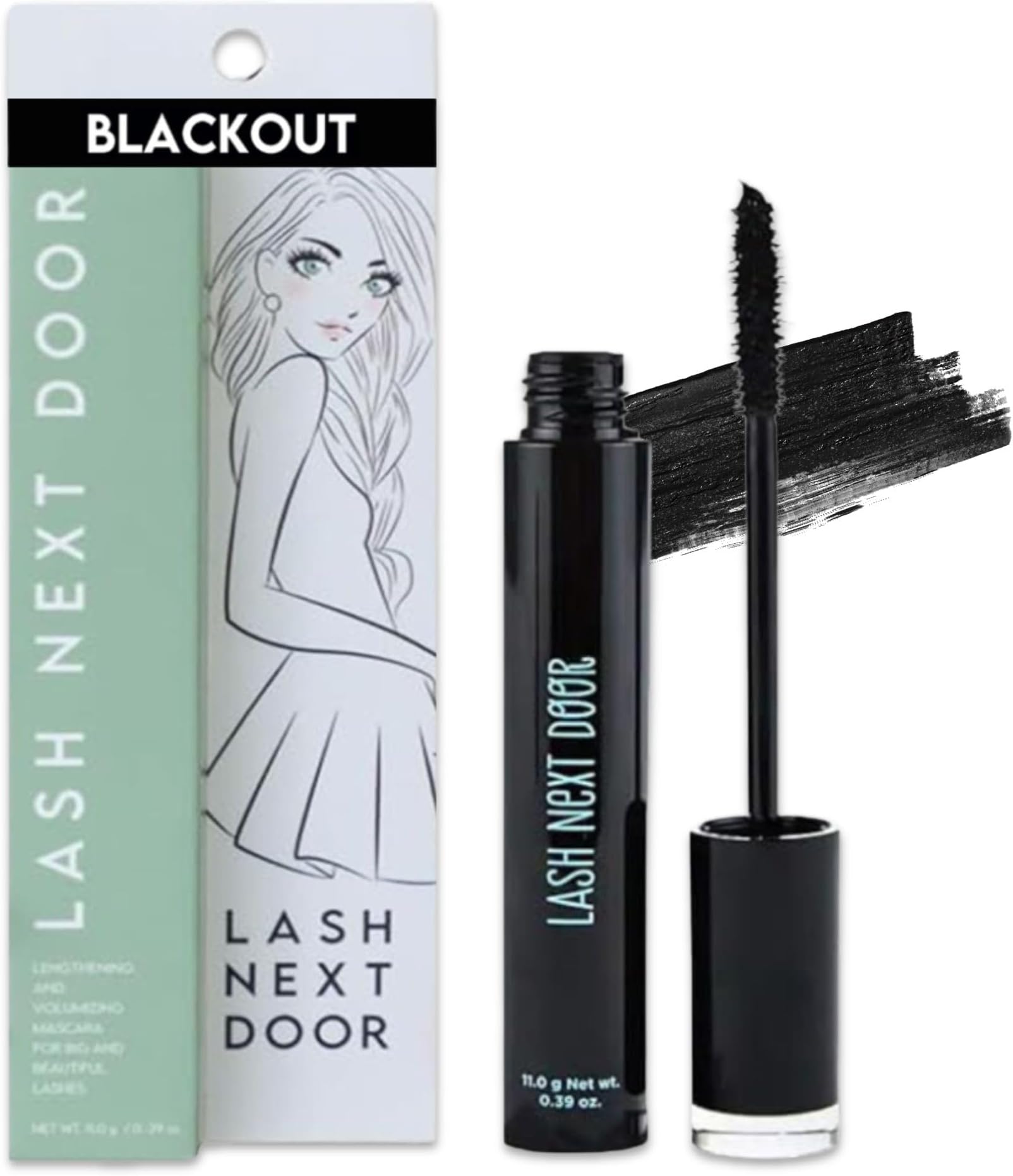 LASH NEXT DOOR Waterproof Mascara Lengthens, Curls and Volumizes Without Clumps by Brooklyn and Bailey