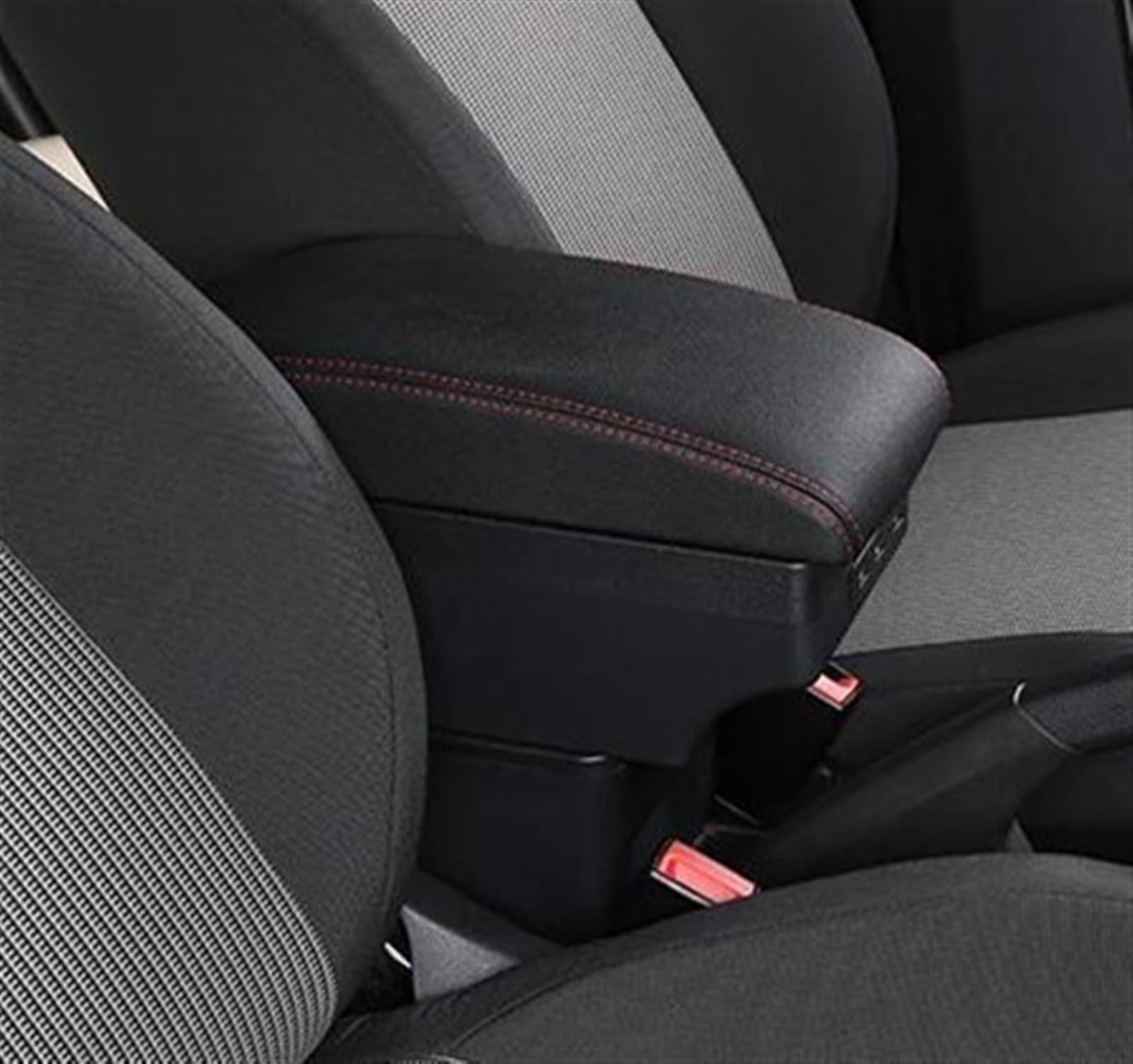 Noheeu B Black Red 7 Usb Car Interior Accessories Center Console Multifunctional Storage Box Armrest For Ertiga