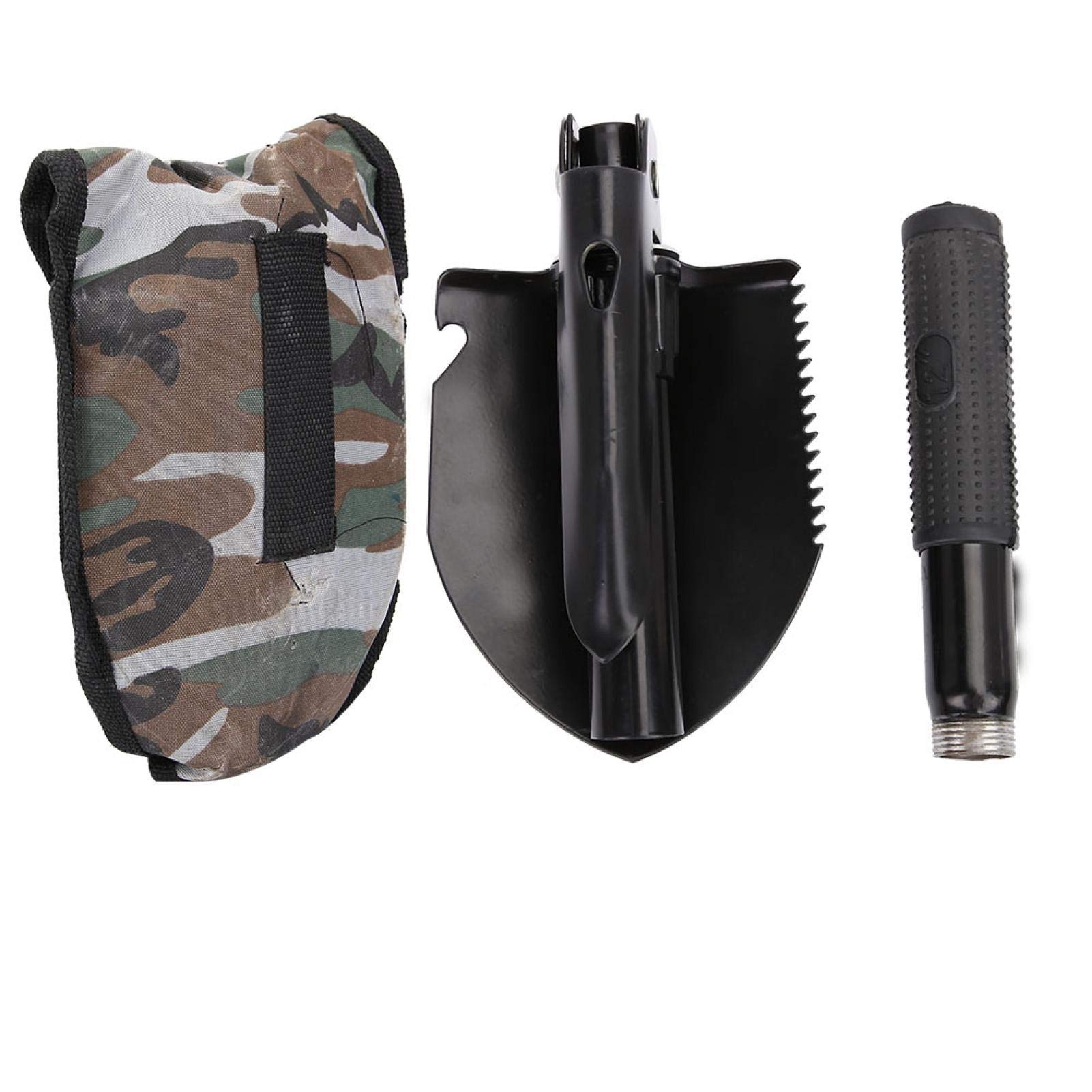 PinsofyMultifunctional Spade, Foldable Shovel, Small Size Light Weight Foldable Design, for Camping Mountain Climbing Exploration Tenting