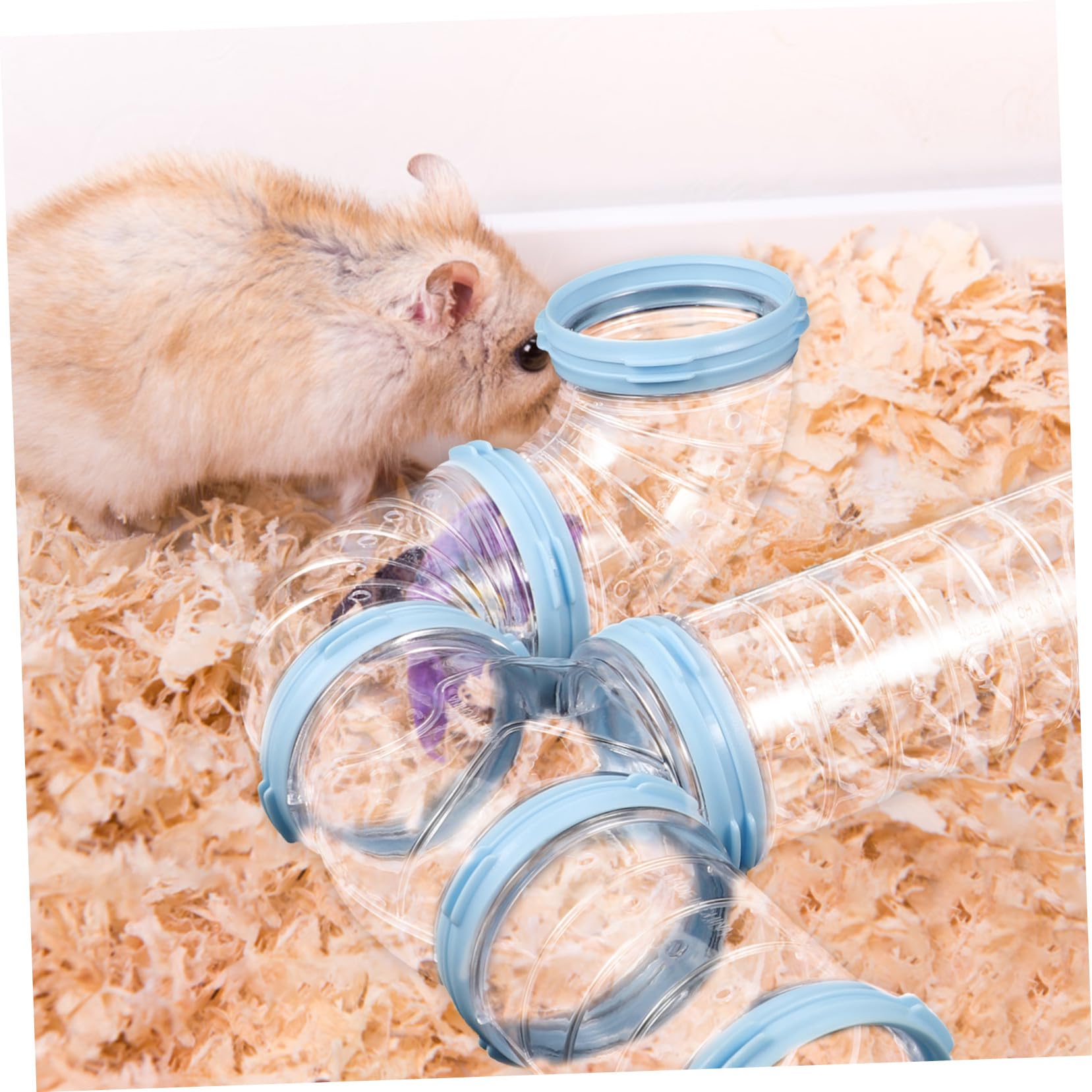 Hamsterröhren Verbindungsteile aus Kunststoff, Transparent, 2 Satz
