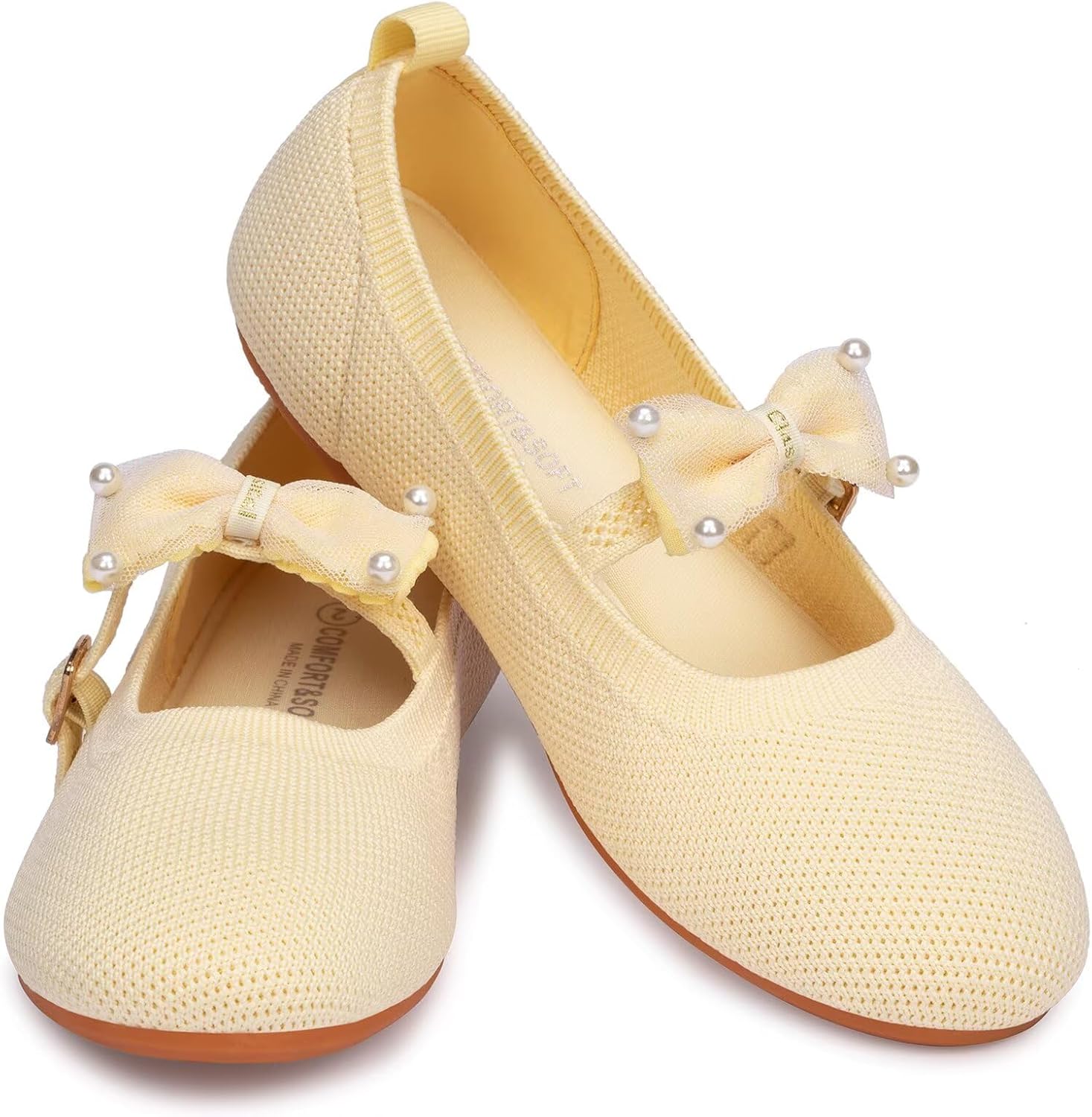 Frank Mully Girls Flat Shoes Kids Mary Janes with Bow Lightweight Comfort Cute Shoes - Image 3