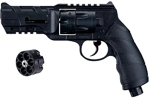 Torpedo Revolver .50 Caliber Pistol (Black) and Spare Torpedo Revolver Pistol Cylinder