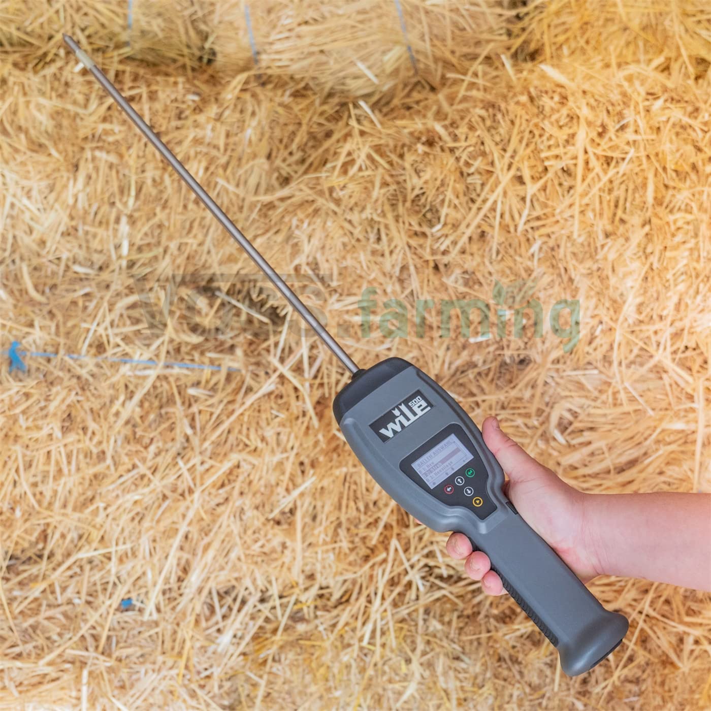 VOSS.farming Wile 500 Feuchtigkeitsmessgerät für Heu und Stroh, Heumessgerät, Pferd Rind