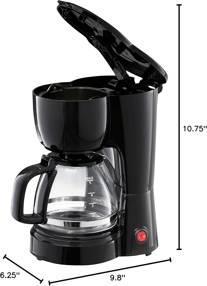 Cafetera de Goteo Automática 5 Tazas con Filtro Removible miniatura 2
