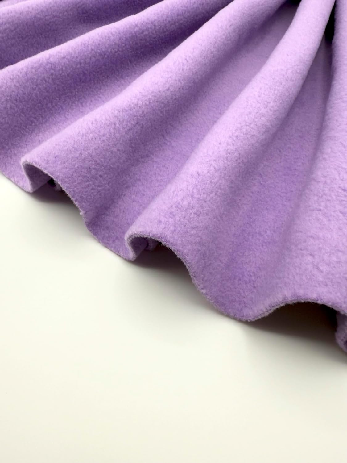 EOVEA - Polar Fleece Fabric by The Yard – Soft Anti-Pill, Warm & Cozy Material for Blankets, Clothing, Crafts, Pet Beds & DIY Sewing – 60” Wide, Solid (Lavender, 2 Yard)