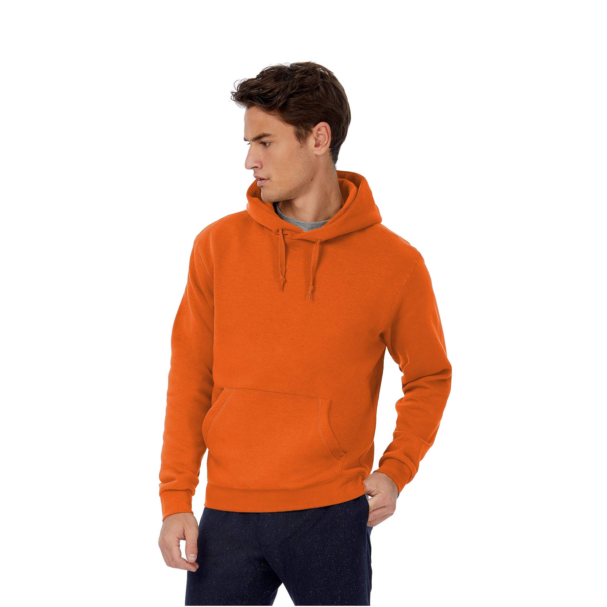 B&C - Sudadera con capucha hombre/caballero - Deporte/Gimnasio/Running (Grande (L)/Azul )