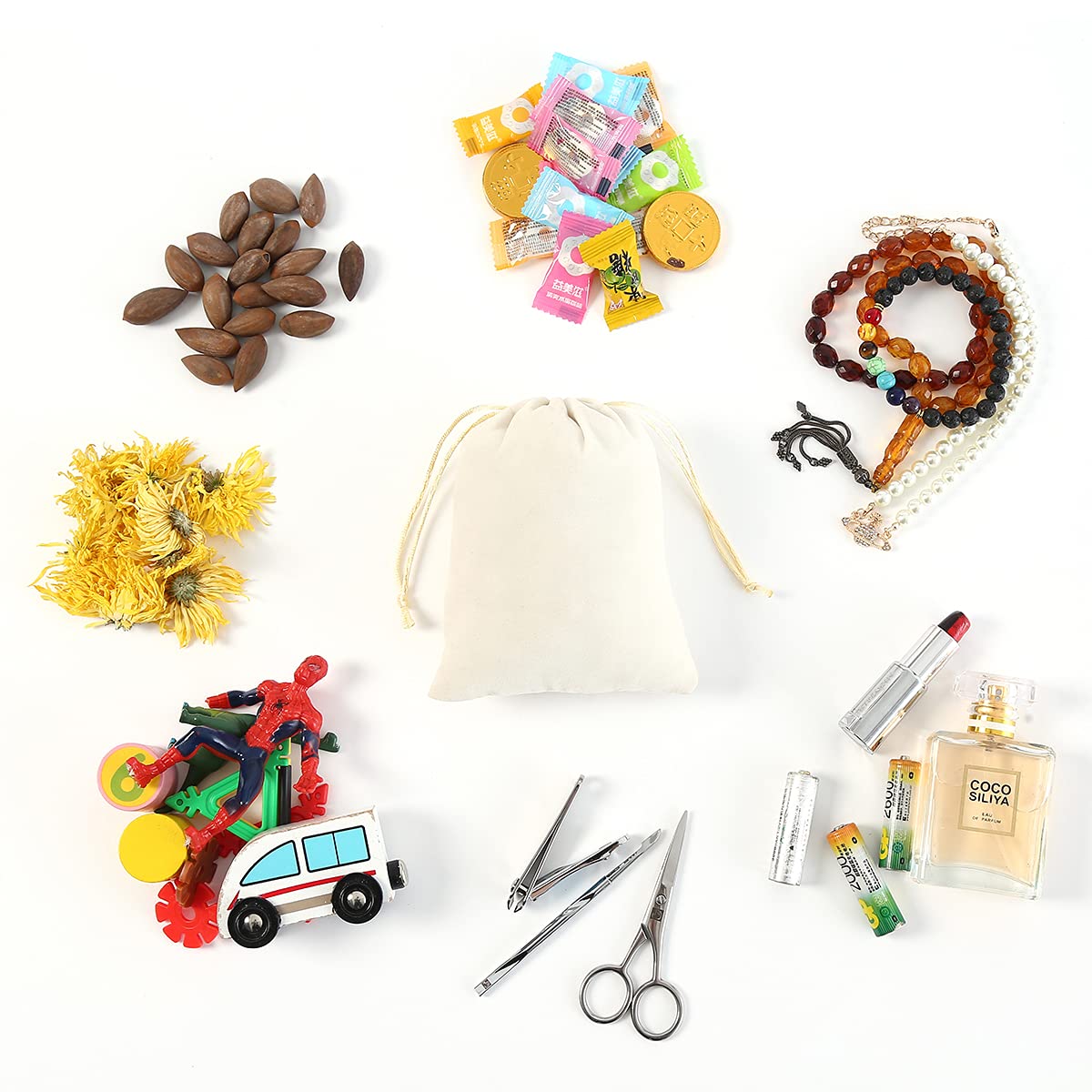 Wanfoou 20 pièces Velours Cordon Cadeau Sac,9 x 12 cmBijoux Pochettes Sacs de Bonbons de Noce Faveur Sac, Mariage, Noël, Emballage de Bijoux, Emballage de Cadeau, sac à cordon réutilisable(violet