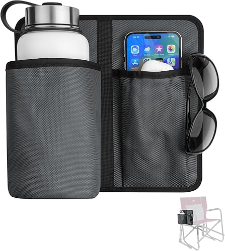 Xxerciz Soporte universal para botella de agua para silla de campamento, soporte universal para botella de agua, reposabrazos de nailon, soporte