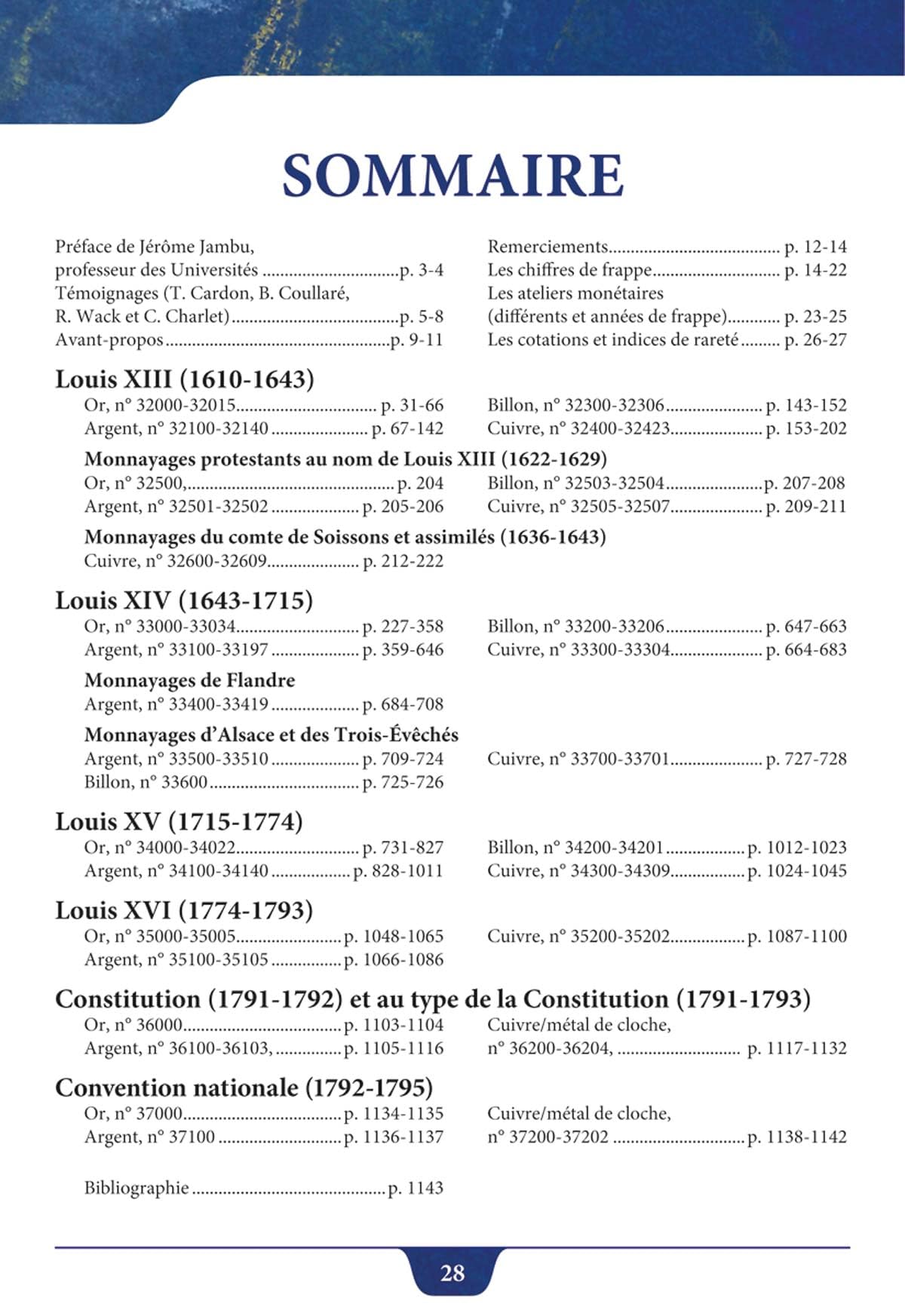 Monnaies royales françaises et de la Révolution (1610-1794)