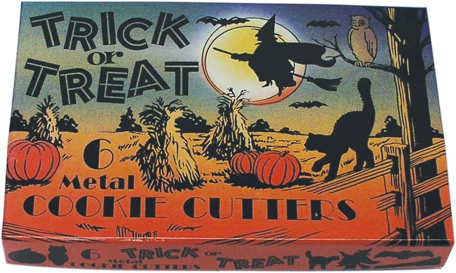 6-Piece Vintage Halloween Cookie Cutter Set: Owl, Bat, Pumpkin & More 6-Piece Vintage Halloween Cookie Cutter Set: Owl, Bat, Pumpkin & More
