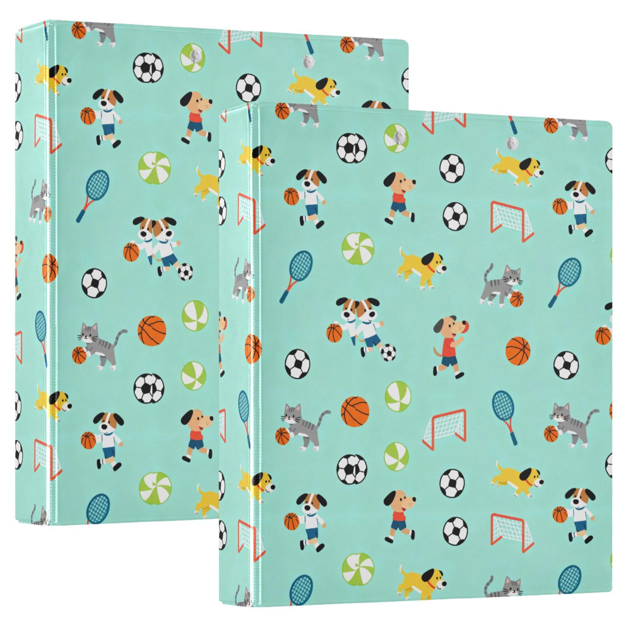 Notizbuch mit drei Ringen, 2,5 cm, mit Tascheneinband, 1/2 Stück, Schulhefter Hardcover