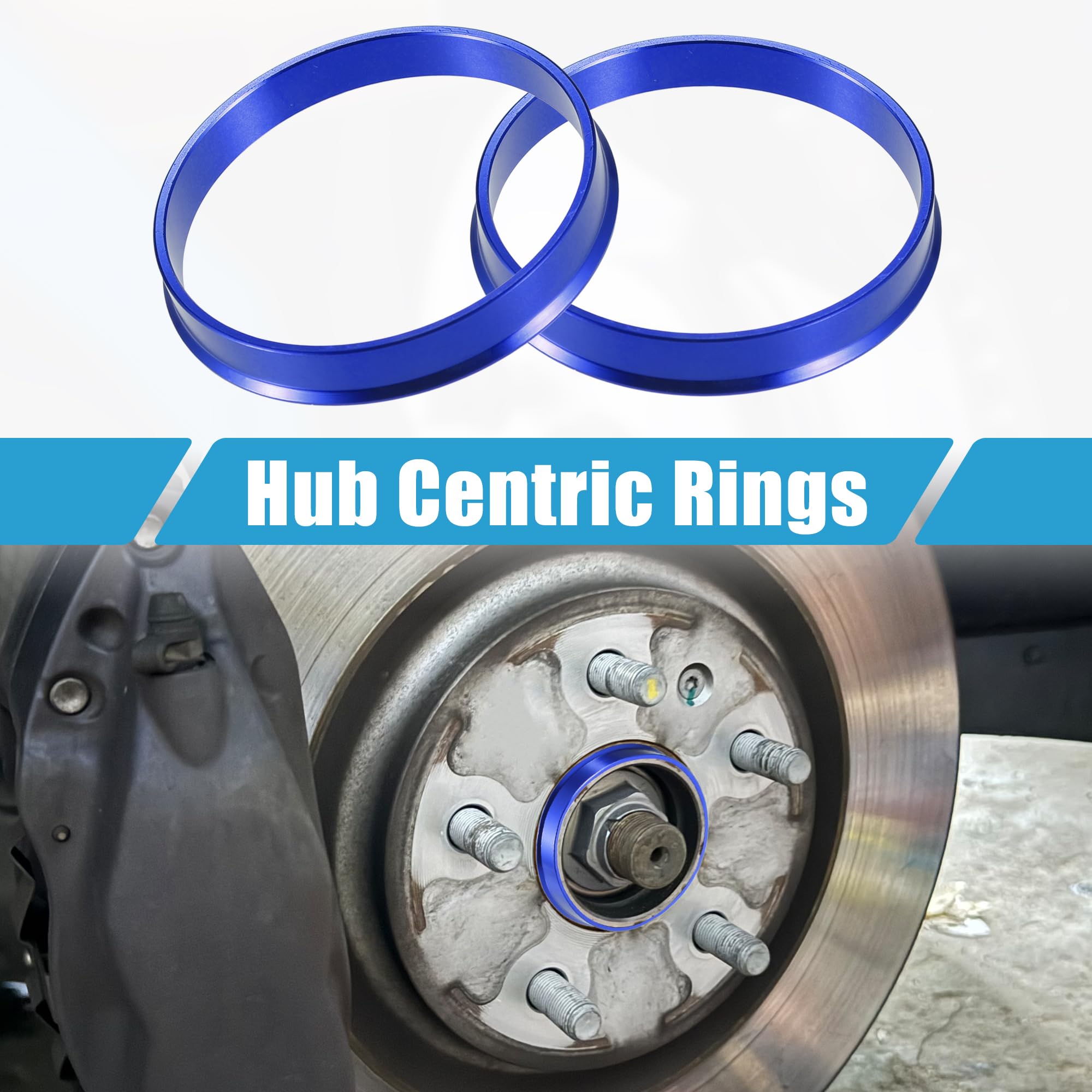 4 Anneaux De Centrage Moyeu Plastique X AUTOHAUX - 72.6mm à 56.1mm - Pour Jantes Voiture, élimine Vibrations