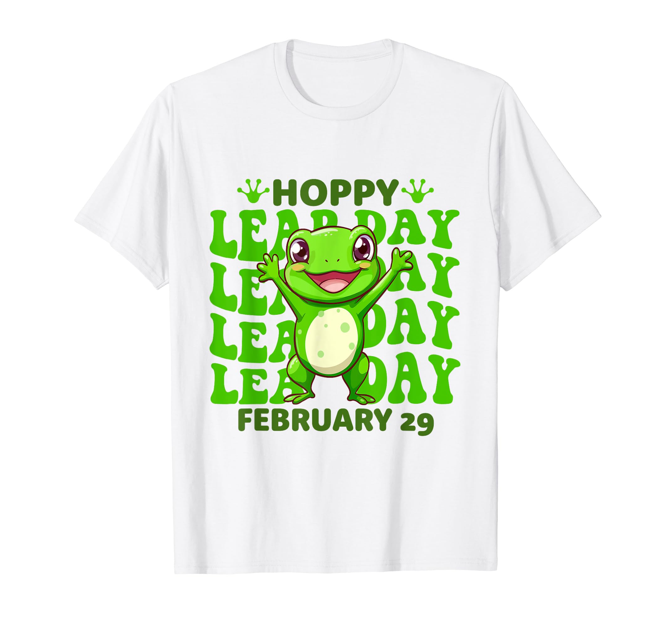 Funny Frog Hoppy Leap Day February 29 Birthday Leap Year T-Shirt