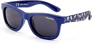 Kiddus Occhiali da sole POLARIZZATI per bambini, ragazzi e ragazze. Da 8 mesi. Con Aste FLESSIBILI. UV400 100% protezione UVA e UVB. Sicure, confortevoli e resistenti agli urti. LITTLE KIDS