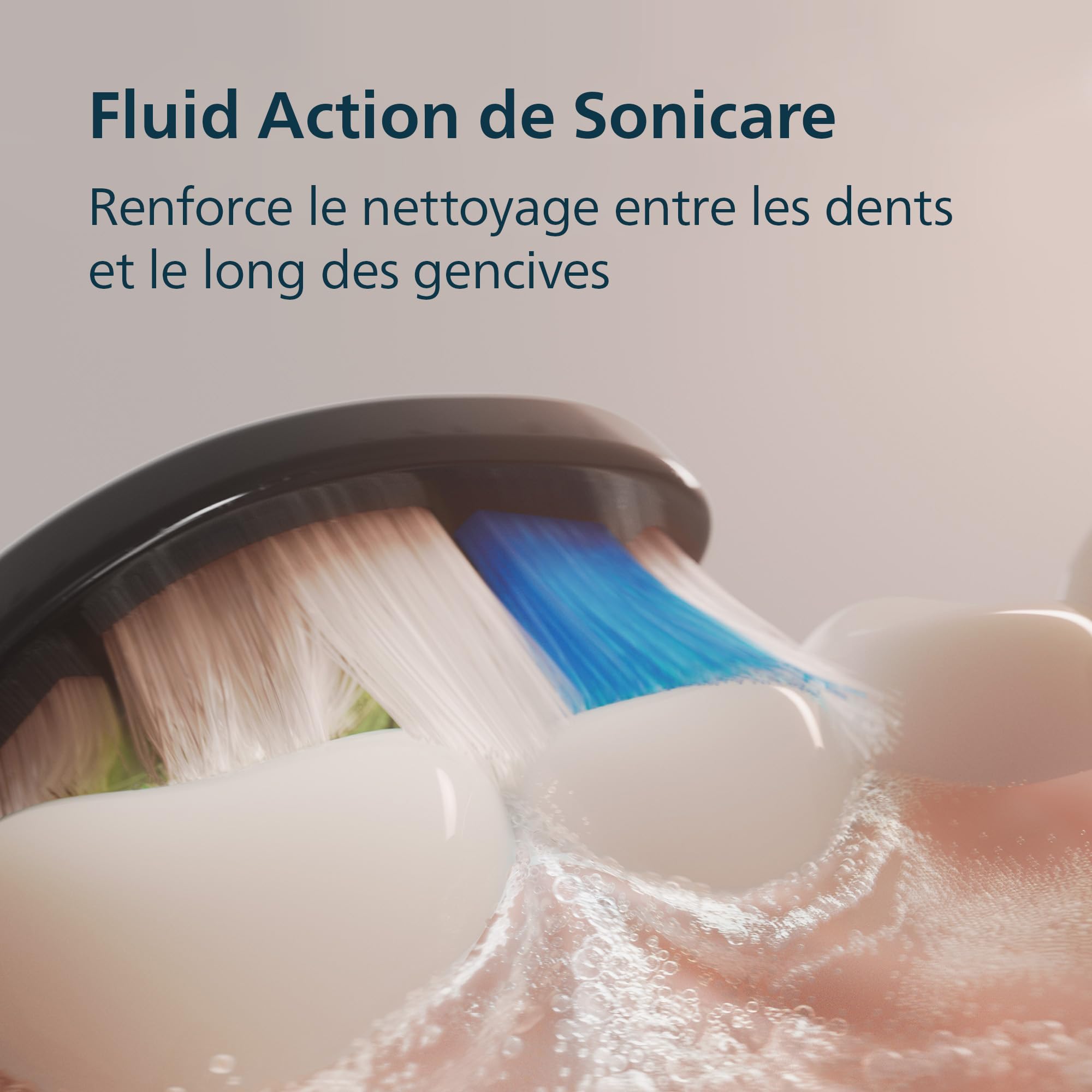 Philips Sonicare 5300 - Brosse à dents électrique sonique avec 2 niveaux d'intensité, Alerte de pression, EasyStart, SmarTimer et BrushPacer, Noir, modèle HX7101/04 [Nouvelle technologie]