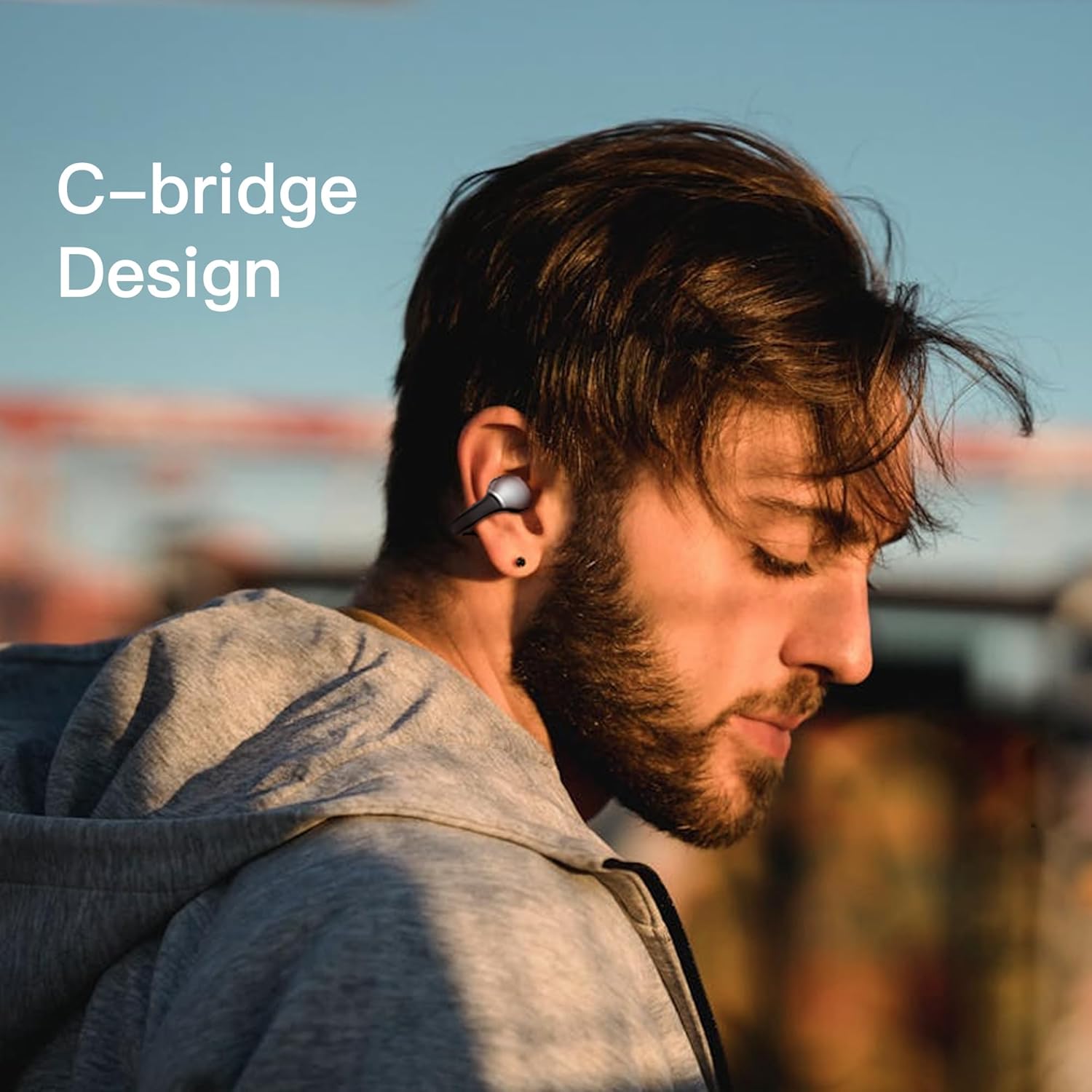 Kieslect Clip on Earbuds Open Ear Wireless Bluetooth Headphones AI 165 Language Translator Earbuds with Wireless Charging Case, Translation Earphones Real Time, Translate Ear Buds for Travel Learning - Image 9