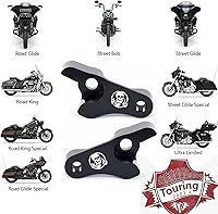 Vista 4 de TDZ 2002-2025 Kit de Bloques de Enlace de Bajada de 2 Pulgadas Negro para Harley Touring Street Glide/Road King/Electra Glide/Road Glide/Ultra