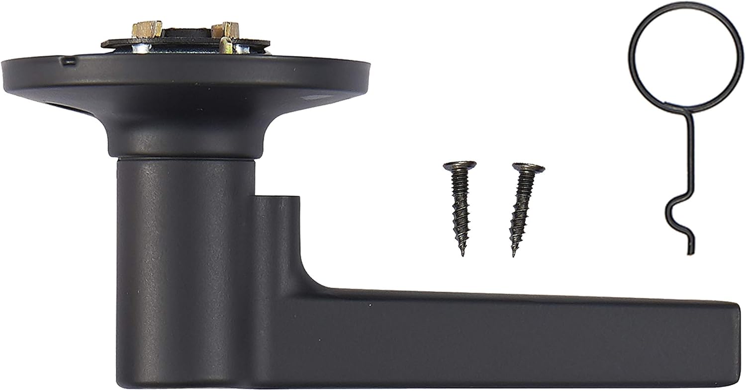 Amazon Basics Manchester Dummy Door Lever, 65mm Dia x 104mm L, Matte Black
