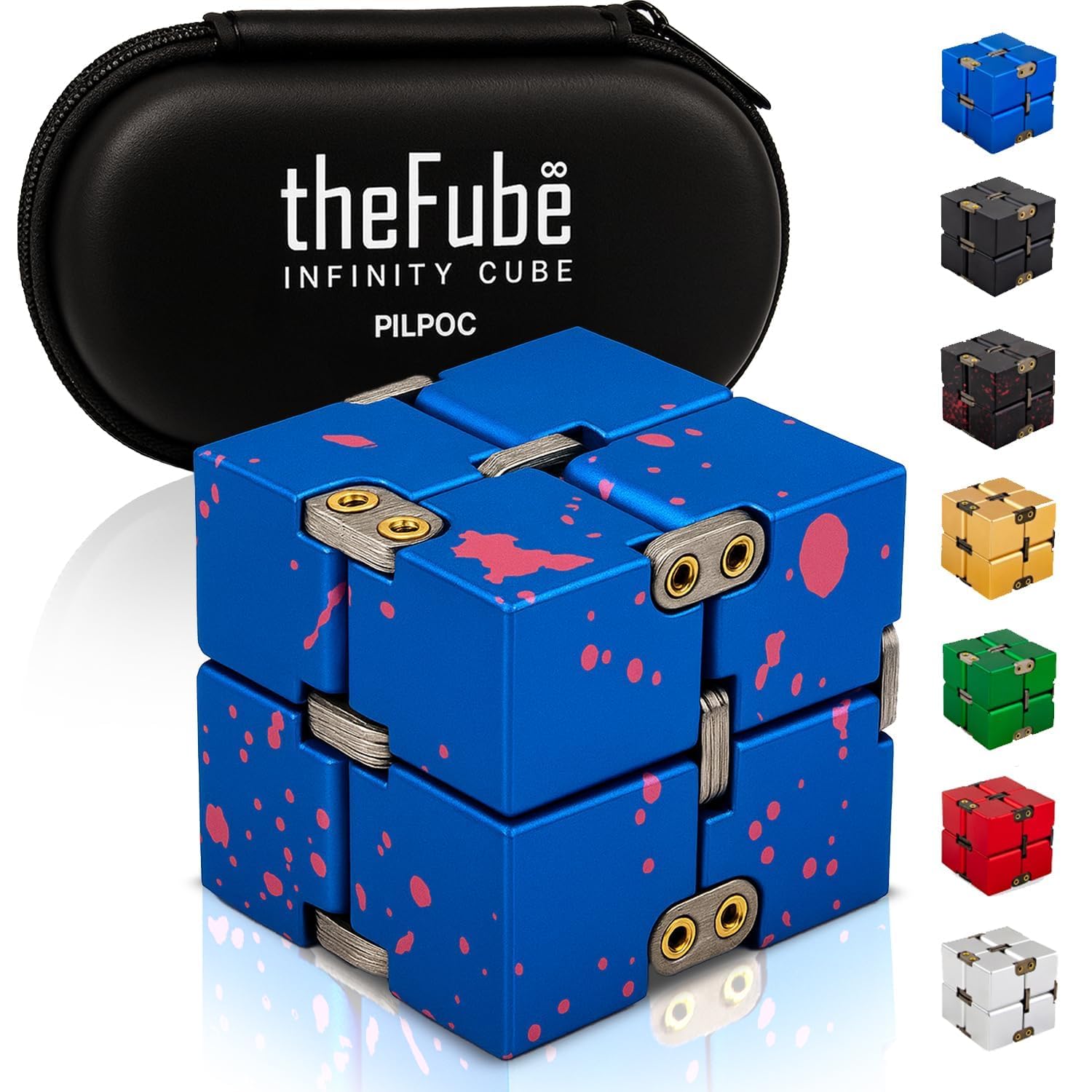 PILPOC theFube Infinity Cube Relieve Stress and Anxiety (Blue Pink)
