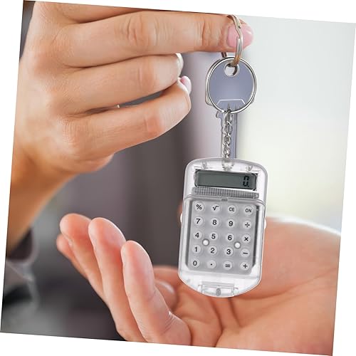 Miniatura 9 de NUOBESTY Calculadora de bolsillo de 3 piezas, llavero pequeño, portátil, mini calculadora electrónica para estudiantes en casa (color al azar)