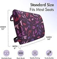 Vista 162 de Lunarable Teal Travel Pillow Neck Rest, Aquatic Fauna Theme Hand Drawn Style Various Starfish in Blue Shades, Memory Foam Traveling Accessory for