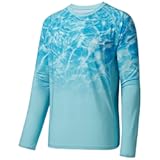 FS14M Men&apos;s Camo Gradient Performance Long Sleeve Fishing Shirt UPF50&plus;