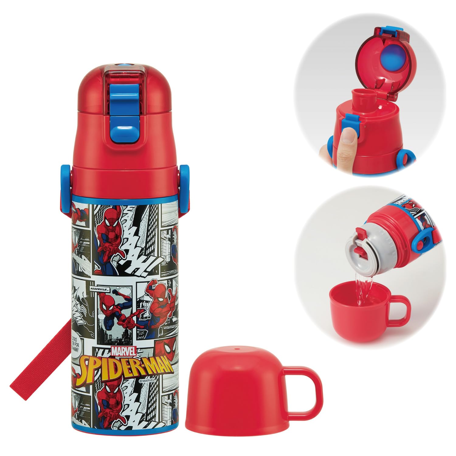 スケーターモンキー Amazon｜スケーター(Skater) 子供用 ステンレス 水筒 2way 直