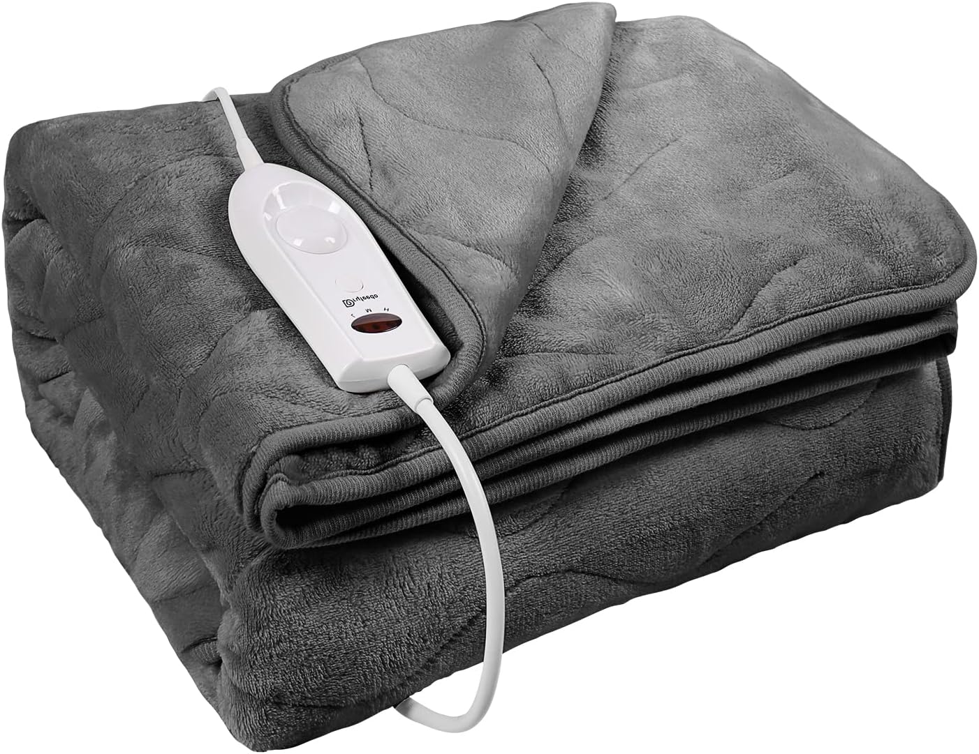 DRYFEEDO Heated Blanket Throw 50''x60'' Reversible Electric