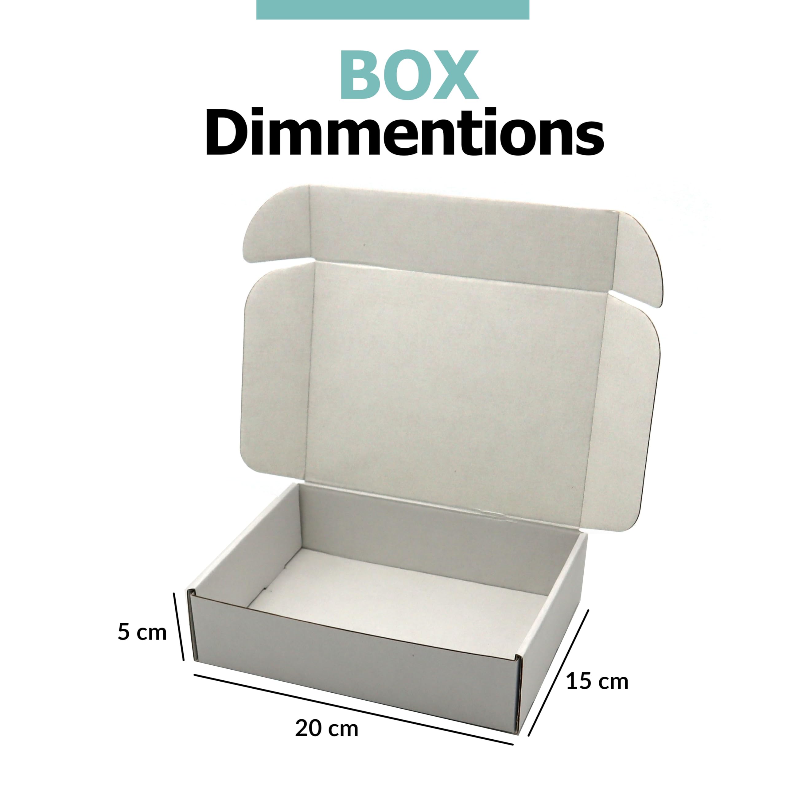 Scatoline Cartone Ondulato Bianco Per Spedizioni Lotto Di 50 Scatole Di Cartone Ondulato Bianco - Dimensioni 7x3x3 Pollici, Per Spedizioni E Imballaggi Scatole Per Imballaggio Su Misura - Foto 11