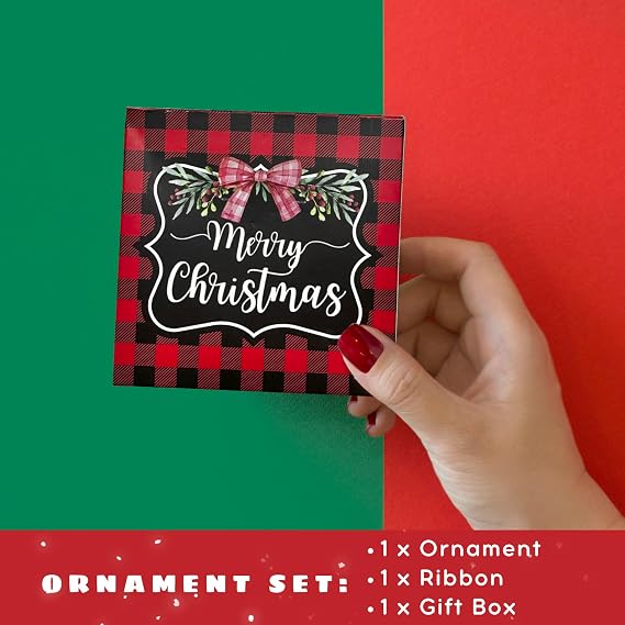 Pawzity Tennis Christmas Ornament - Tennis Ornaments for Tree - Sports Gifts for Women Men, Lover Gifts for Christmas - Acrylic Ornament