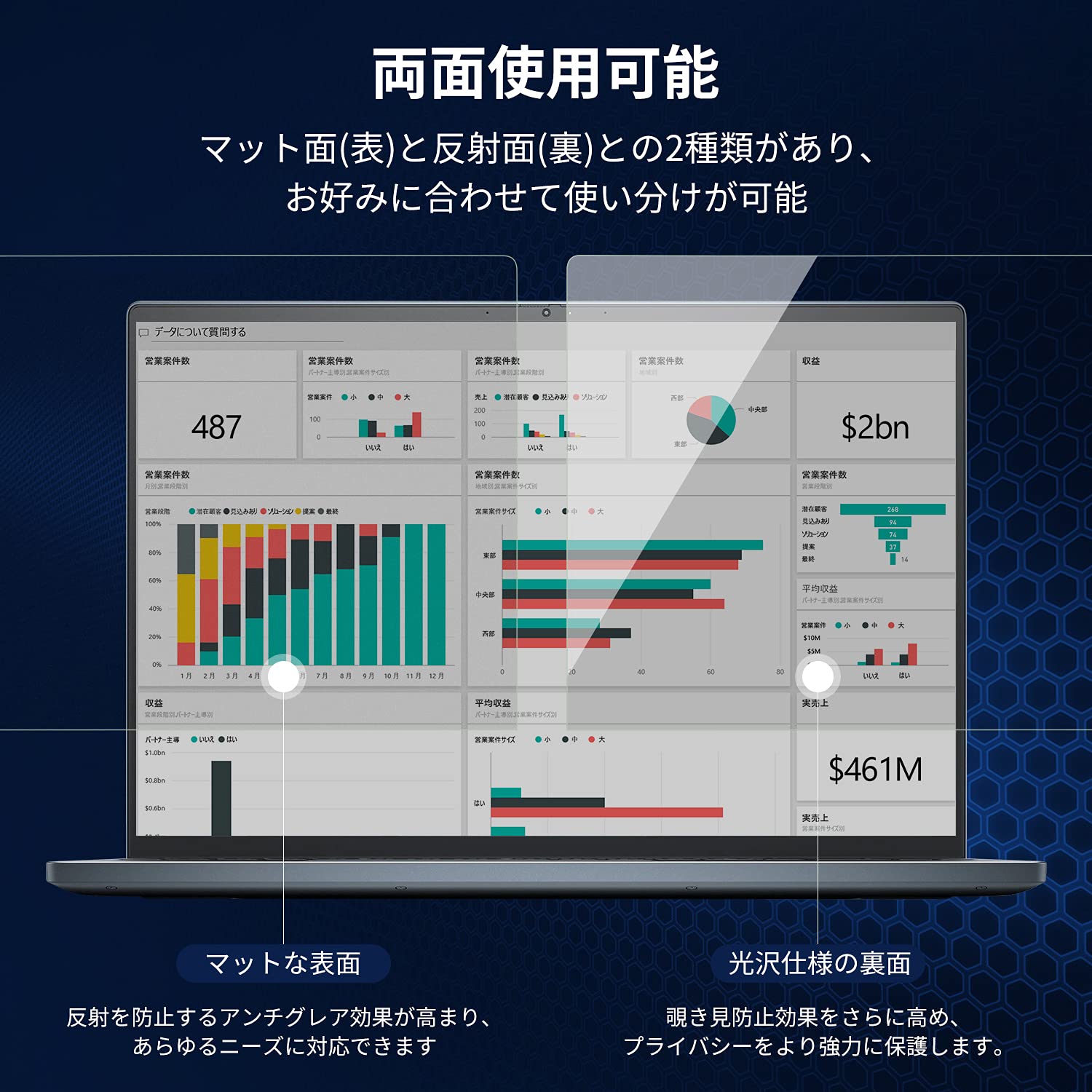 未使用品4枚　14インチ のぞき見防止フィルター Amazon.co.jp: PCフィルター専門工房 14インチ 16:10 マグネット