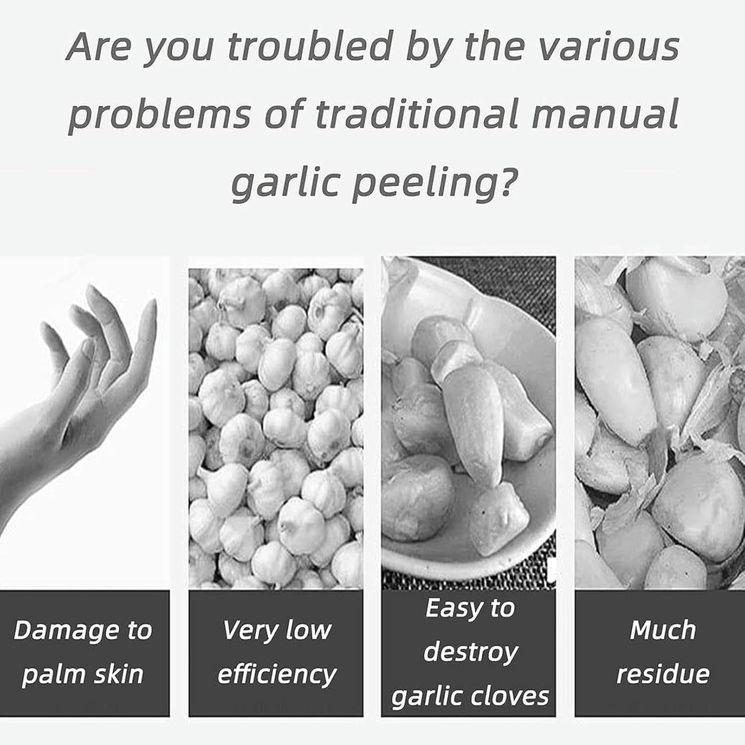 Electric Garlic Peeler Whole Garlic Peeling Machine,20KG/H, 200W Electric Garlic Separator Commercial Whole Garlic Peeler, Kitchen Garlic Peel for Restaurant