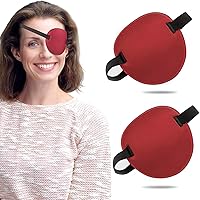 Vista 11 de 2 parches oculares ajustables para tratar la ambliopía u ojo vago, válidos para el ojo derecho o izquierdo, color negro