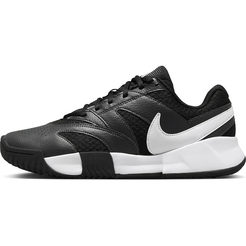 Nike W Court Lite 4 Cly, Tennis Shoe Donna, Black/White-Anthracite, 38 EU