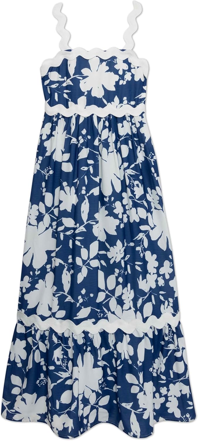 Speechless Girls Sleeveless Flounce Hem Maxi Dress