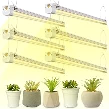 FREELICHT T8 Grow Lights for Indoor Plants, 2FT Full Spectrum, 180W6 x 30W, 4 Installation Methods, 5000K Linkable LED Grow Light Strips for Plant Shelf Greenhouse Succulent Seeding, 6 Pack