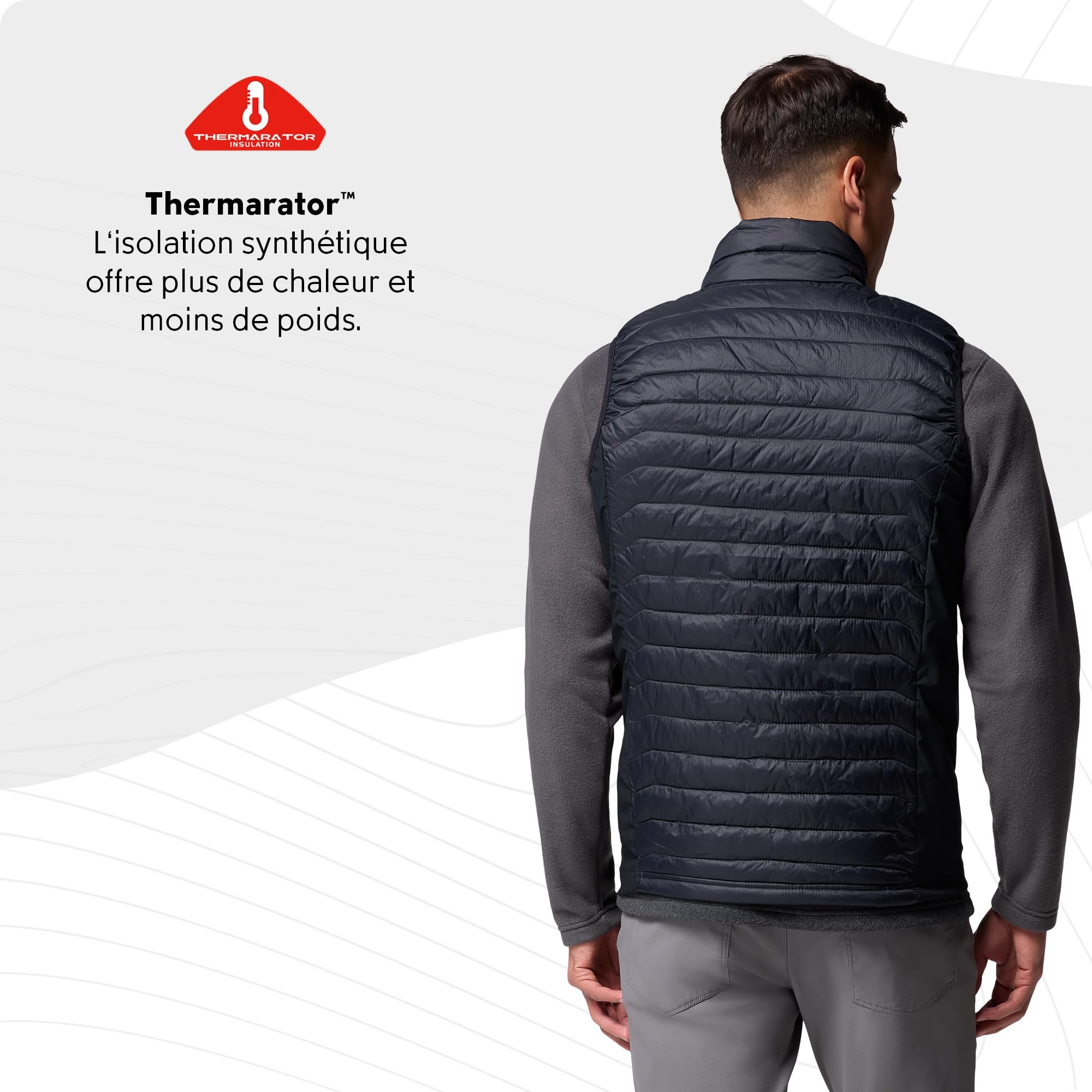 Columbia Powder Pass Hybrid Vest, Doudoune Sans Manches pour Homme