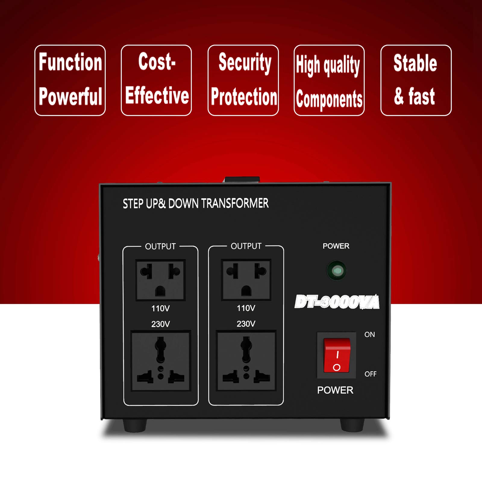 Anbull Voltage Converter 3000 Watt Voltage Transformer, 220V / 230V