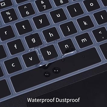 Keyboard Cover for Dell Chromebook 11 3100 3110 C3181 P22T / Dell Chromebook 11 3120 3180 3181 3189 5190 11.6 / Dell Chromebook 13 3380 13.3 Chromebook Keyboard Skin, Black