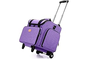 LUXJA Craft Rolling Bag with Wheels