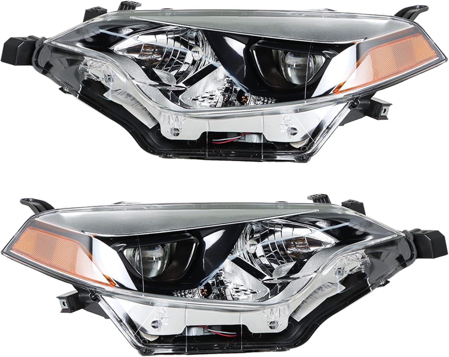 munirater Driver & Passenger Side Headlamps Halogen Headlight Assembly Replacement for Corolla 2014 2015 2016 Left and Right Side Headlight Pair