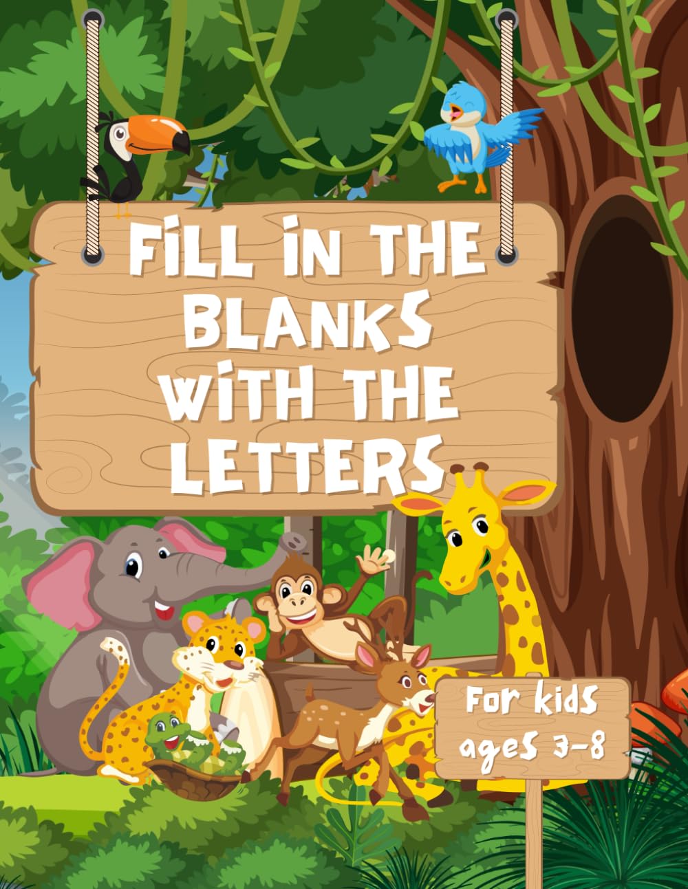 Fill in the blanks with the letters: fill-in-the-blank book.