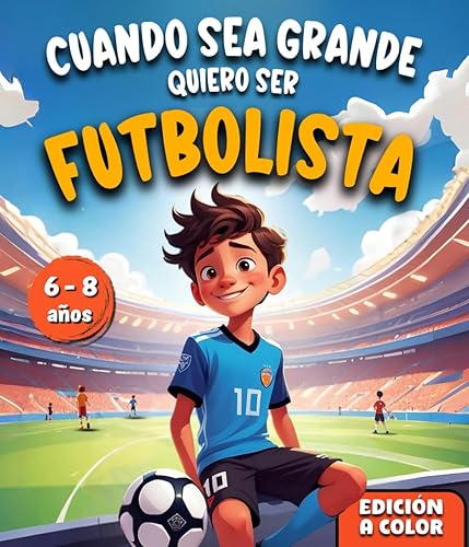 CUANDO SEA GRANDE, QUIERO SER FUTBOLISTA: Una aventura emocionante que inspira coraje, fortalece la confianza en sí mismo y revela talentos escondidos. Libro para niños de 6 a 8 años